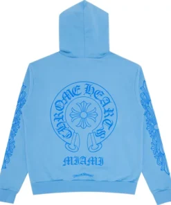 Blue Chrome Hearts Hoodie