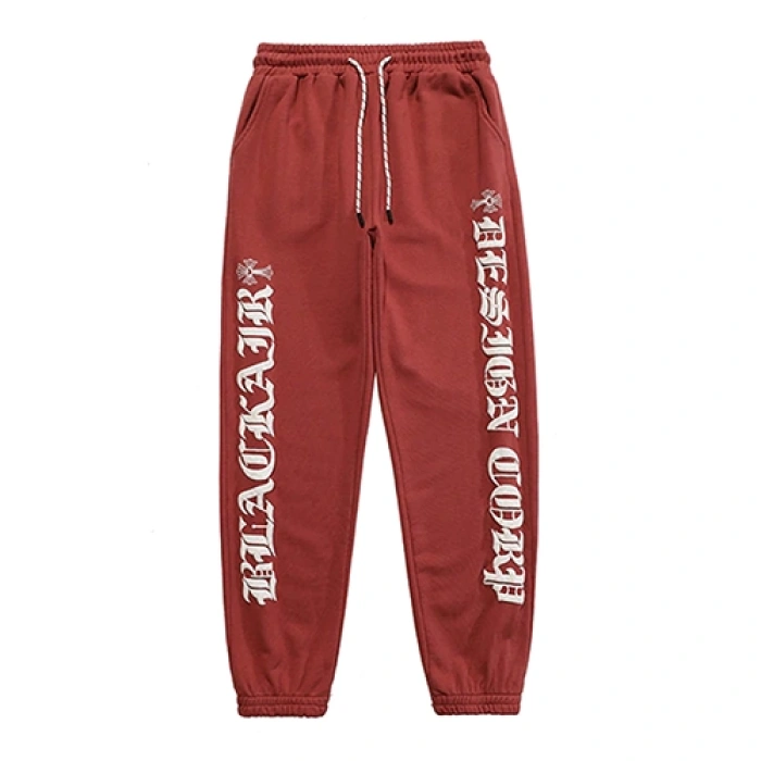 Red Chrome Hearts Sweatpants