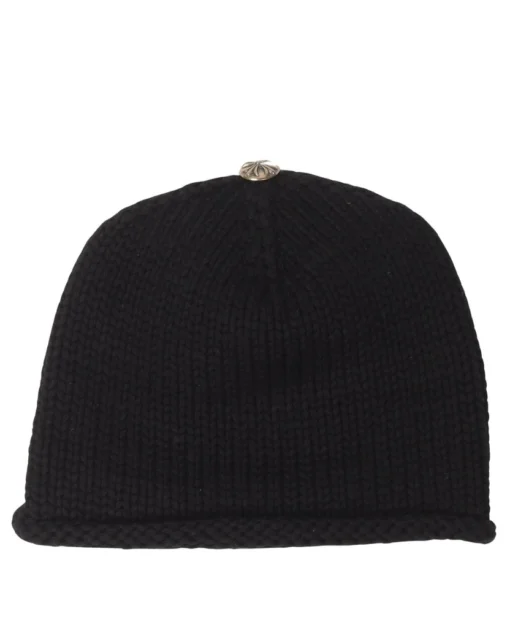 Chrome Hearts Beanie Black Cross Patch Cotton