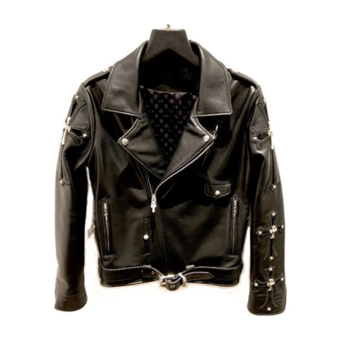 Leather Chrome Hearts Jacket