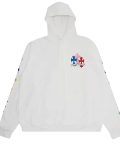 Chrome Hearts Multi Colors White Hoodie