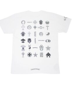 Multi Logo Chrome Hearts Short Sleeve T-Shirt