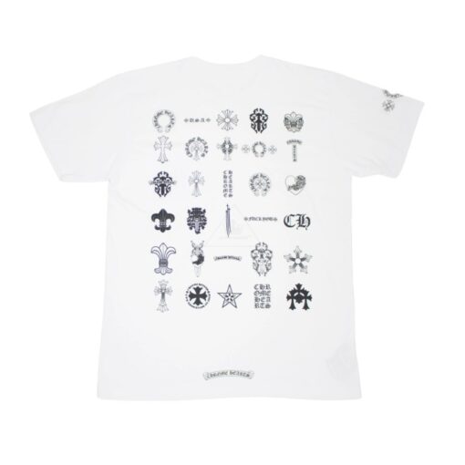 Multi Logo Chrome Hearts Short Sleeve T-Shirt