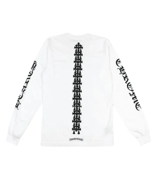 Chrome Hearts Tire Tracks White Sweatshirt