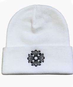 Chrome Hearts Beanie Cross – White