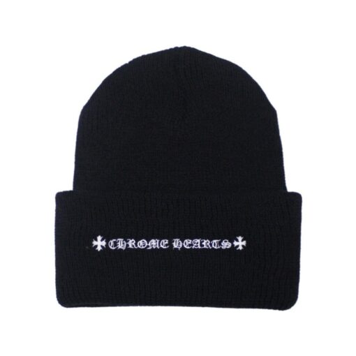 Chrome Hearts Plus Cross Beanie – Black