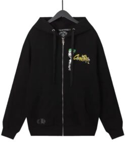 Chrome Hearts Beware Control Zip Up Hoodie