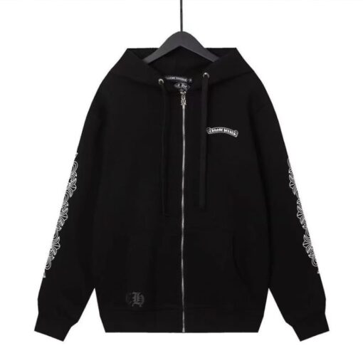 Chrome Hearts Blouson Zip Up Black Hoodie