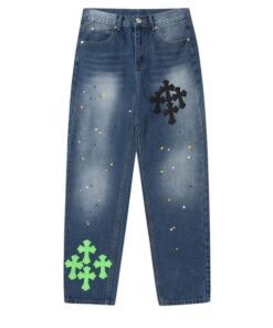 Chrome Hearts Blue Span Denim Jeans