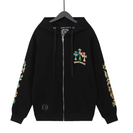 Chrome Hearts Colorful Logo Hoodie Zip Up