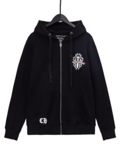 Chrome Hearts Green Sword Sanskrit Zip Hoodie